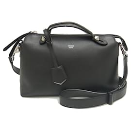 Fendi-Fendi By The Way Sac à main en cuir moyen-Noir