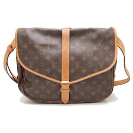 Louis Vuitton-Louis Vuitton Monogram Saumur 35 Shoulder Bag-Brown