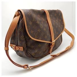 Louis Vuitton-Louis Vuitton Monogram Saumur 35 Shoulder Bag-Brown