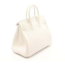 Hermès-Hermes Birkin 25 Handbag White-White