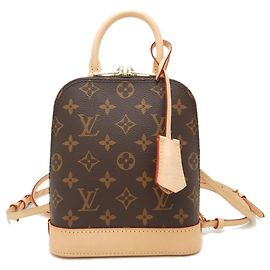 Louis Vuitton Monogram Alma Backpack M47132 Brown