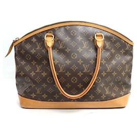 Louis Vuitton-Louis Vuitton Monogram Lockit Horizontal Handbag M40104-Brown
