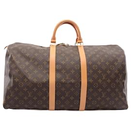 Louis Vuitton-Louis Vuitton Keepall 55 Boston Bag Monogram-Brown