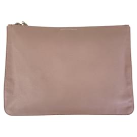 Alexander Mcqueen-Alexander McQueen Pink Leather Clutch Bag-Pink