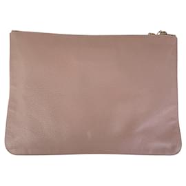 Alexander Mcqueen-Alexander McQueen Pink Leather Clutch Bag-Pink