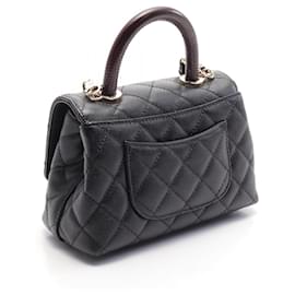 Chanel-Chanel Coco Handle XXS Top Handle Bag Exotic Leather-Black