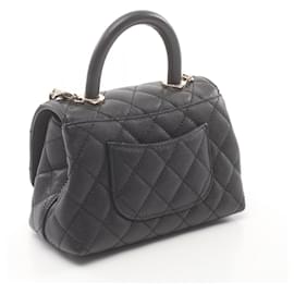 Chanel-Chanel Coco Handle XXS Top Handle Bag Black-Black