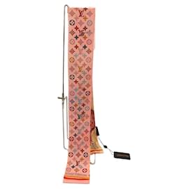 Louis Vuitton-Louis Vuitton Silk Bandeau Scarf M77680-Pink