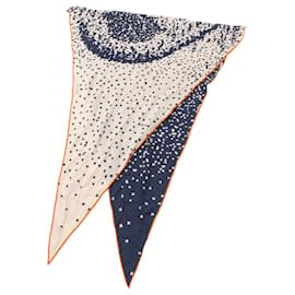 Sciarpa in seta e cashmere Hermès Marrone Beige