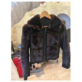 Hermès-Hermès Mink Jacket-Dark brown