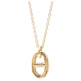 Hermès Collier Pendentif Farandole Chaine D'ancre Hermes Doré