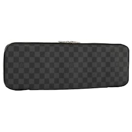 Louis Vuitton-LOUIS VUITTON Damier Graphite Etui 5 Cravat Necktie Case N41136 LV Auth 96758-Damier ebene