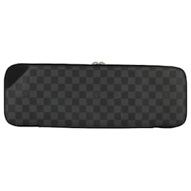 Louis Vuitton-LOUIS VUITTON Damier Graphite Etui 5 Cravat Necktie Case N41136 LV Auth 96758-Damier ebene