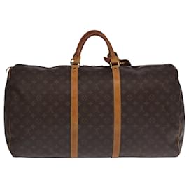 Louis Vuitton-LOUIS VUITTON Monogram Keepall 60 Boston Bag M41422 LV Auth 97280-Monogram