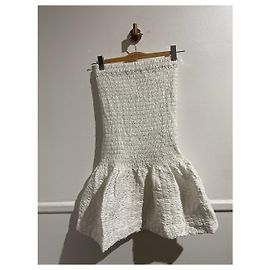 Saias DRIES VAN NOTEN T.International XS Algodão Branco