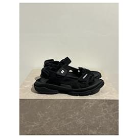 Balenciaga-BALENCIAGA Sandals T.EU 39 Cloth-Black