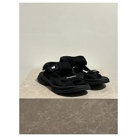 Balenciaga-BALENCIAGA Sandals T.EU 39 Cloth-Black