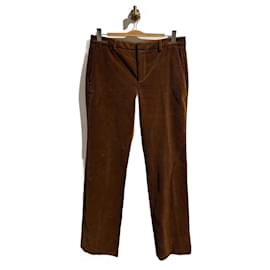 Pantaloni SAINT LAURENT T.International XL Velluto Cammello