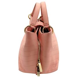 Chanel-Chanel Chevron Chic Shopping Tote - '10s-Pink
