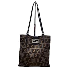 Fendi-Fendi Mamma Zucchino Zucca Baguette Shoulder Bag-Brown