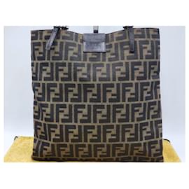 Fendi-Fendi Mamma Zucchino Zucca Baguette Shoulder Bag-Brown