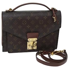Louis Vuitton-LOUIS VUITTON Monogram Monceau 28 Hand Bag 2way M51185 LV Auth 70947-Monogram