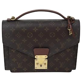 Louis Vuitton-LOUIS VUITTON Monogram Monceau 28 Hand Bag 2way M51185 LV Auth 70947-Monogram