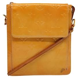 Louis Vuitton-LOUIS VUITTON Monogram Vernis Motto Pouch Marshmallow Pink M91312 LV Auth 75740-Other