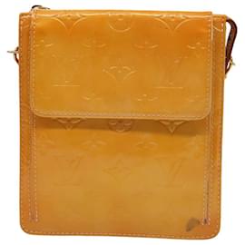 Louis Vuitton-LOUIS VUITTON Monogram Vernis Motto Pouch Marshmallow Pink M91312 LV Auth 75740-Other