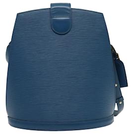 Louis Vuitton-LOUIS VUITTON Epi Cluny Shoulder Bag Blue M52255 LV Auth 96141-Blue