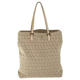 Fendi-FENDI Zucchino Canvas Hand Bag Pink Auth ep3377-Pink