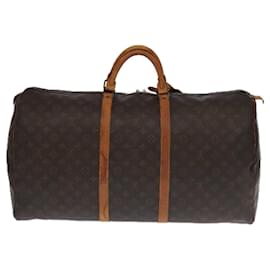 Louis Vuitton-LOUIS VUITTON Monogram Keepall 60 Boston Bag M41422 LV Auth 96964-Monogram