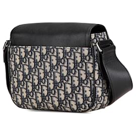 Dior-Black Dior Oblique Saddle Messenger Bag-Black