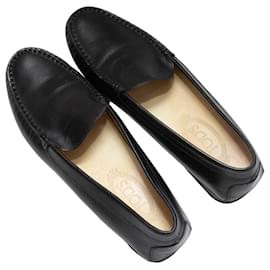 Tod's Italy Snakeskin Embossed Leather Suede Flats on sale Loafers Square Toe 7.5 (40.5)