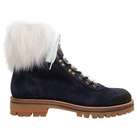 MR & MRS ITALY Ankle boots T.EU 40 Suede Navy blue