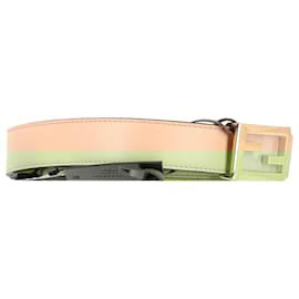 Fendi-Fendi FF Buckle Reversible Belt in Beige Leather-Beige