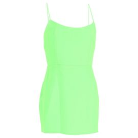 Autre Marque Robe sans manches Mini Alex Perry Cayde en polyester vert néon Vert