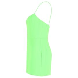 Autre Marque- Alex Perry Cayde Mini Sleeveless dress in Neon Green Polyester-Green