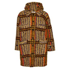 Henrik Vibskov Blackout Coat Multi Colored Checks Wool Multiple colors