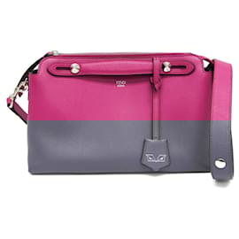 Fendi-Sac à main en cuir Fendi By The Way en violet-Violet