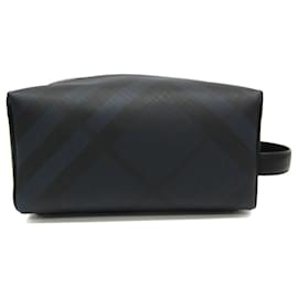 Burberry-Burberry Wash Bag 4068330-Black,Navy blue