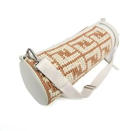 Fendi-Fendi Zucca Bottle Holder 7AL026 Shoulder Bag-White,Beige