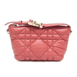 Christian Dior-Christian Dior Cannage/Lady Dior Travel Nomad Pouch-Pink