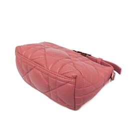 Christian Dior-Christian Dior Cannage/Lady Dior Travel Nomad Pouch-Pink