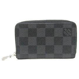 Portafoglio Zippy Damier Graphite Louis Vuitton Nero