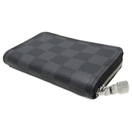 Louis Vuitton-Louis Vuitton Damier Graphite Zippy Coin Purse-Black