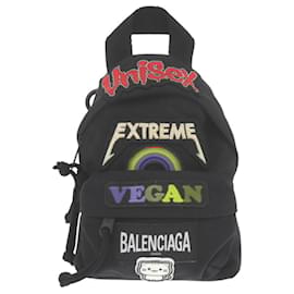 Balenciaga-Balenciaga Black Nylon Shoulder Bag-Black