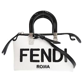 Fendi-Fendi By The Way Petit Sac à Main-Noir,Blanc