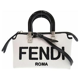 Fendi-Fendi By The Way Petit Sac à Main-Noir,Blanc
