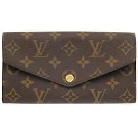 Louis Vuitton-Louis Vuitton Portefeuille Sarah Monogram Long Wallet-Brown,Monogram